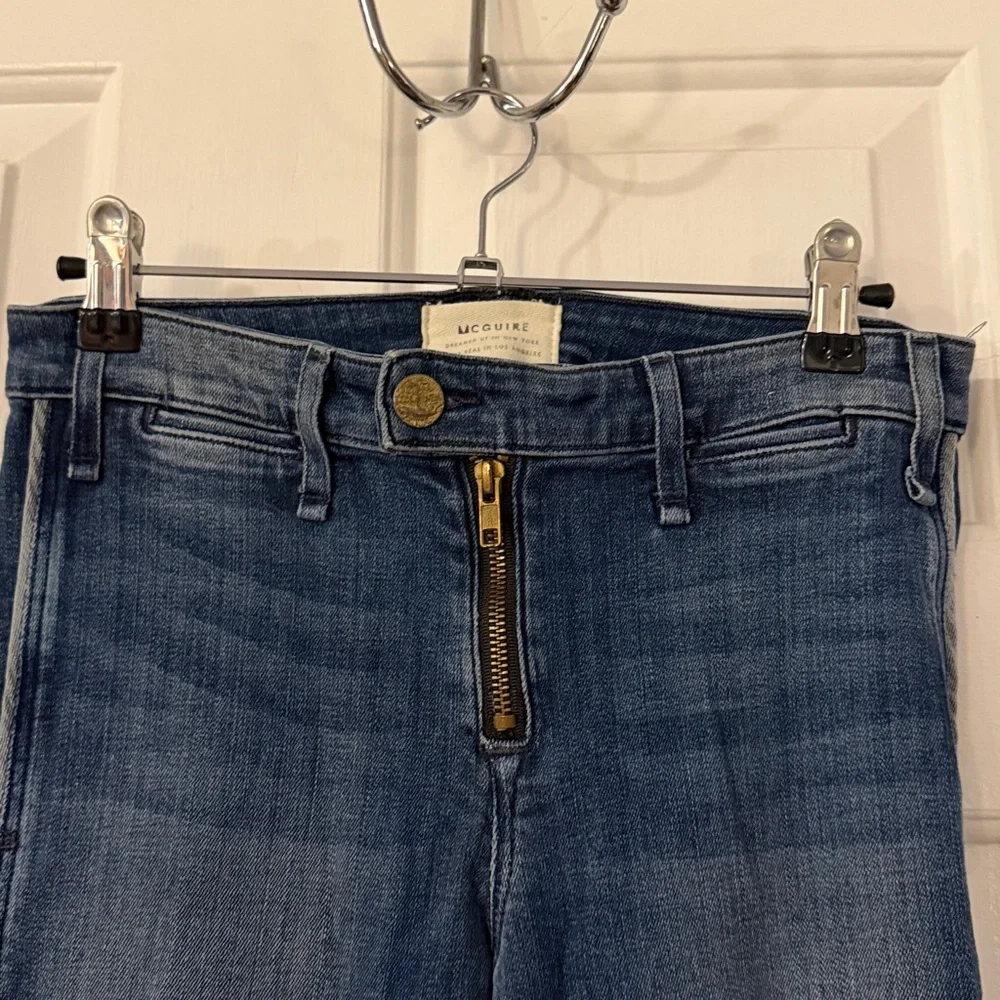 Women’s Anthropologie McGuire Denim Voyage Trouser Flare Jeans Size 25 - Picture 5 of 11